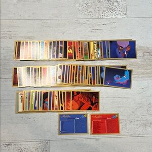 Disneys Aladdin 1993 Skybox Trading Card Set of 80 Cards